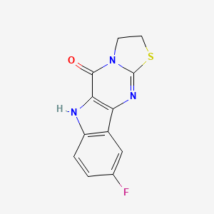 9-fluoro-2,3-dihydro[1,3]thiazolo[3',2':1,2]pyrimido[5,4-b]indol-5(6H)-one