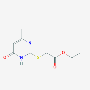 molecular formula C9H12N2O3S B5962537 ethyl [(4-hydroxy-6-methyl-2-pyrimidinyl)thio]acetate CAS No. 21418-88-2