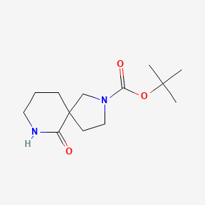 molecular formula C13H22N2O3 B596256 叔丁基-6-氧代-2,7-二氮杂螺[4.5]癸烷-2-羧酸酯 CAS No. 1228631-64-8