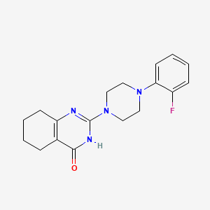 molecular formula C18H21FN4O B5962581 2-[4-(2-fluorophenyl)-1-piperazinyl]-5,6,7,8-tetrahydro-4(3H)-quinazolinone 