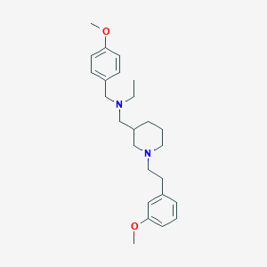 molecular formula C25H36N2O2 B5962609 N-(4-methoxybenzyl)-N-({1-[2-(3-methoxyphenyl)ethyl]-3-piperidinyl}methyl)ethanamine 