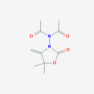 N-acetyl-N-(5,5-dimethyl-4-methylene-2-oxo-1,3-oxazolidin-3-yl)acetamide
