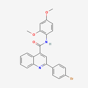 molecular formula C24H19BrN2O3 B5962674 2-(4-bromophenyl)-N-(2,4-dimethoxyphenyl)-4-quinolinecarboxamide 