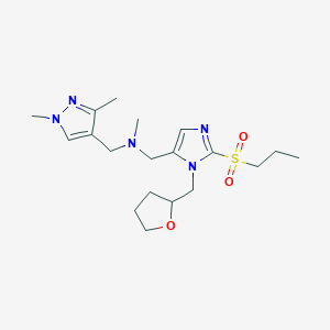 1-(1,3-dimethyl-1H-pyrazol-4-yl)-N-methyl-N-{[2-(propylsulfonyl)-1-(tetrahydro-2-furanylmethyl)-1H-imidazol-5-yl]methyl}methanamine