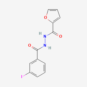 molecular formula C12H9IN2O3 B5962708 N'-(3-iodobenzoyl)-2-furohydrazide 