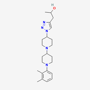 molecular formula C23H35N5O B5962779 1-{1-[1'-(2,3-dimethylphenyl)-1,4'-bipiperidin-4-yl]-1H-1,2,3-triazol-4-yl}-2-propanol trifluoroacetate (salt) 