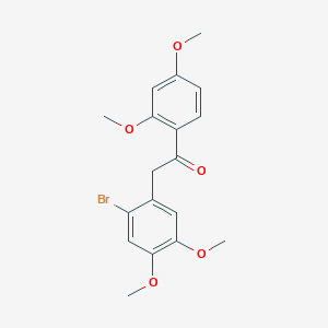 2-(2-bromo-4,5-dimethoxyphenyl)-1-(2,4-dimethoxyphenyl)ethanone