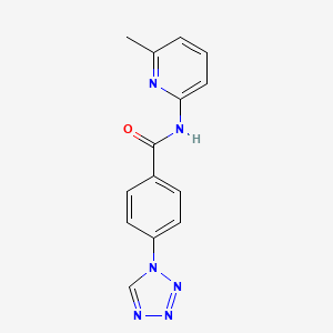 N-(6-methyl-2-pyridinyl)-4-(1H-tetrazol-1-yl)benzamide