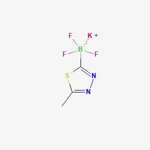 B596286 Potassium trifluoro(5-methyl-1,3,4-thiadiazol-2-yl)borate CAS No. 1245906-72-2