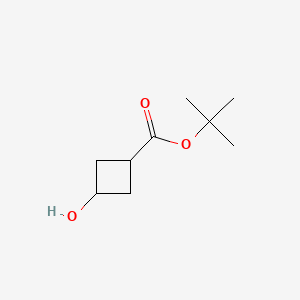 molecular formula C9H16O3 B596291 Tert-butyl 3-hydroxycyclobutane-1-carboxylate CAS No. 1311158-43-6