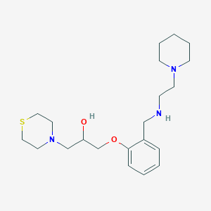 1-[2-({[2-(1-piperidinyl)ethyl]amino}methyl)phenoxy]-3-(4-thiomorpholinyl)-2-propanol