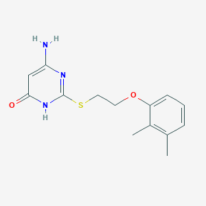 molecular formula C14H17N3O2S B5962966 4-amino-2-[2-(2,3-dimethylphenoxy)ethylsulfanyl]-1H-pyrimidin-6-one 