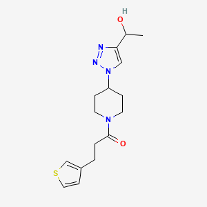 1-(1-{1-[3-(3-thienyl)propanoyl]-4-piperidinyl}-1H-1,2,3-triazol-4-yl)ethanol