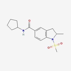 N-cyclopentyl-2-methyl-1-(methylsulfonyl)-5-indolinecarboxamide