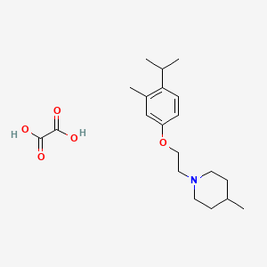 molecular formula C20H31NO5 B5963026 1-[2-(4-isopropyl-3-methylphenoxy)ethyl]-4-methylpiperidine oxalate 