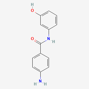 molecular formula C13H12N2O2 B5963054 4-amino-N-(3-hydroxyphenyl)benzamide 