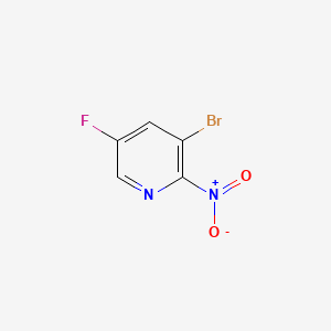 molecular formula C5H2BrFN2O2 B596307 3-Bromo-5-fluoro-2-nitropyridine CAS No. 1258544-91-0