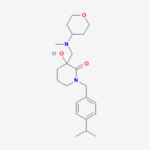 3-hydroxy-1-(4-isopropylbenzyl)-3-{[methyl(tetrahydro-2H-pyran-4-yl)amino]methyl}-2-piperidinone