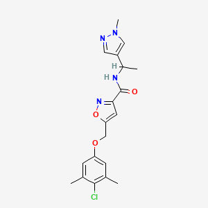 5-[(4-chloro-3,5-dimethylphenoxy)methyl]-N-[1-(1-methyl-1H-pyrazol-4-yl)ethyl]-3-isoxazolecarboxamide