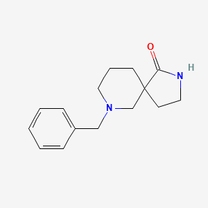 molecular formula C15H20N2O B596308 7-Benzyl-2,7-diazaspiro[4.5]decan-1-one CAS No. 1245643-65-5