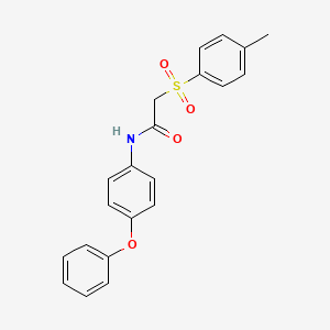 molecular formula C21H19NO4S B5963104 2-[(4-methylphenyl)sulfonyl]-N-(4-phenoxyphenyl)acetamide 