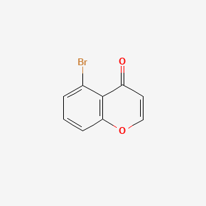 molecular formula C9H5BrO2 B596311 4H-1-Benzopyran-4-one, 5-bromo- CAS No. 1260485-23-1