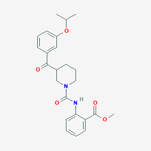 methyl 2-({[3-(3-isopropoxybenzoyl)-1-piperidinyl]carbonyl}amino)benzoate