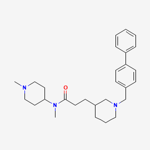 3-[1-(4-biphenylylmethyl)-3-piperidinyl]-N-methyl-N-(1-methyl-4-piperidinyl)propanamide