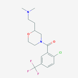 (2-{4-[2-chloro-5-(trifluoromethyl)benzoyl]-2-morpholinyl}ethyl)dimethylamine