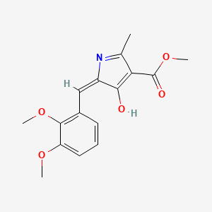 molecular formula C16H17NO5 B5963176 methyl 5-(2,3-dimethoxybenzylidene)-2-methyl-4-oxo-4,5-dihydro-1H-pyrrole-3-carboxylate 