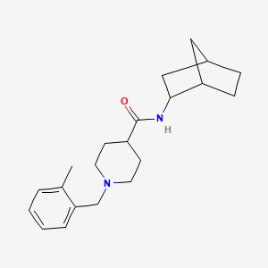 molecular formula C21H30N2O B5963180 N-bicyclo[2.2.1]hept-2-yl-1-(2-methylbenzyl)-4-piperidinecarboxamide 