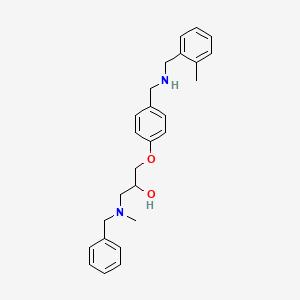 1-[benzyl(methyl)amino]-3-(4-{[(2-methylbenzyl)amino]methyl}phenoxy)-2-propanol