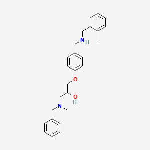 molecular formula C26H32N2O2 B5963211 1-[benzyl(methyl)amino]-3-(4-{[(2-methylbenzyl)amino]methyl}phenoxy)-2-propanol 