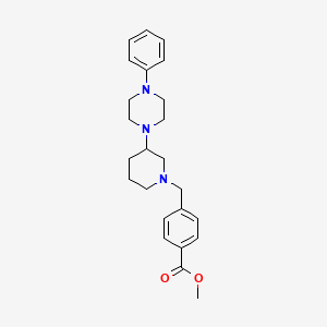 methyl 4-{[3-(4-phenyl-1-piperazinyl)-1-piperidinyl]methyl}benzoate