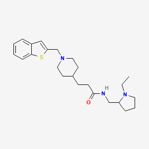 3-[1-(1-benzothien-2-ylmethyl)-4-piperidinyl]-N-[(1-ethyl-2-pyrrolidinyl)methyl]propanamide