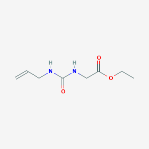 molecular formula C8H14N2O3 B5963249 ethyl N-[(allylamino)carbonyl]glycinate 