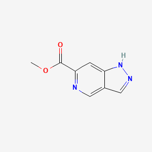 molecular formula C8H7N3O2 B596326 1H-吡唑并[4,3-c]吡啶-6-甲酸甲酯 CAS No. 1206979-63-6