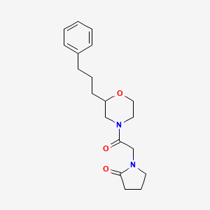 1-{2-oxo-2-[2-(3-phenylpropyl)-4-morpholinyl]ethyl}-2-pyrrolidinone