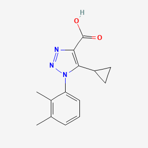 molecular formula C14H15N3O2 B5963294 5-cyclopropyl-1-(2,3-dimethylphenyl)-1H-1,2,3-triazole-4-carboxylic acid 