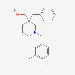 [3-benzyl-1-(3,4-dimethylbenzyl)-3-piperidinyl]methanol