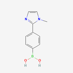 B596333 (4-(1-Methyl-1H-imidazol-2-yl)phenyl)boronic acid CAS No. 1310383-27-7