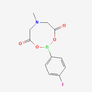 B596334 2-(4-Fluorophenyl)-6-methyl-1,3,6,2-dioxazaborocane-4,8-dione CAS No. 1257641-06-7