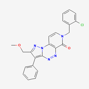 7-(2-chlorobenzyl)-2-(methoxymethyl)-3-phenylpyrazolo[5,1-c]pyrido[4,3-e][1,2,4]triazin-6(7H)-one