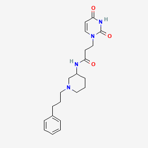 3-(2,4-dioxo-3,4-dihydro-1(2H)-pyrimidinyl)-N-[1-(3-phenylpropyl)-3-piperidinyl]propanamide