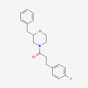 molecular formula C20H22FNO2 B5963380 2-benzyl-4-[3-(4-fluorophenyl)propanoyl]morpholine 