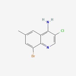 B596340 8-Bromo-3-chloro-6-methylquinolin-4-amine CAS No. 1211795-90-2