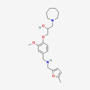 1-(1-azepanyl)-3-[2-methoxy-4-({[(5-methyl-2-furyl)methyl]amino}methyl)phenoxy]-2-propanol