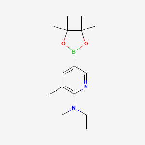 molecular formula C15H25BN2O2 B596357 n-Ethyl-n,3-dimethyl-5-(4,4,5,5-tetramethyl-1,3,2-dioxaborolan-2-yl)pyridin-2-amine CAS No. 1354727-04-0