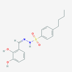 molecular formula C17H20N2O4S B5963619 4-butyl-N'-(2,3-dihydroxybenzylidene)benzenesulfonohydrazide 
