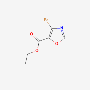 B596363 Ethyl 4-bromooxazole-5-carboxylate CAS No. 1258283-17-8